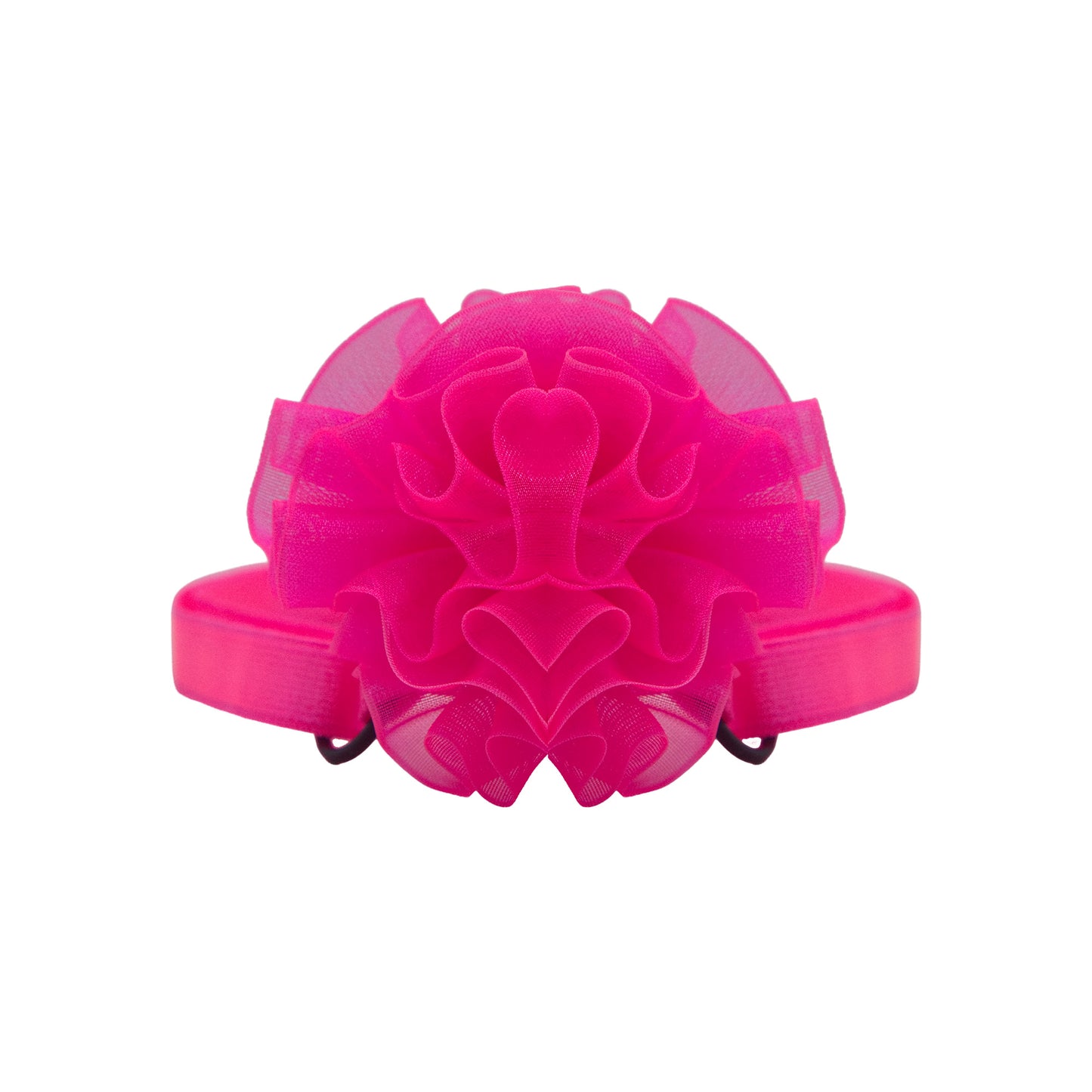 Dog Flower Bow - Hot Pink