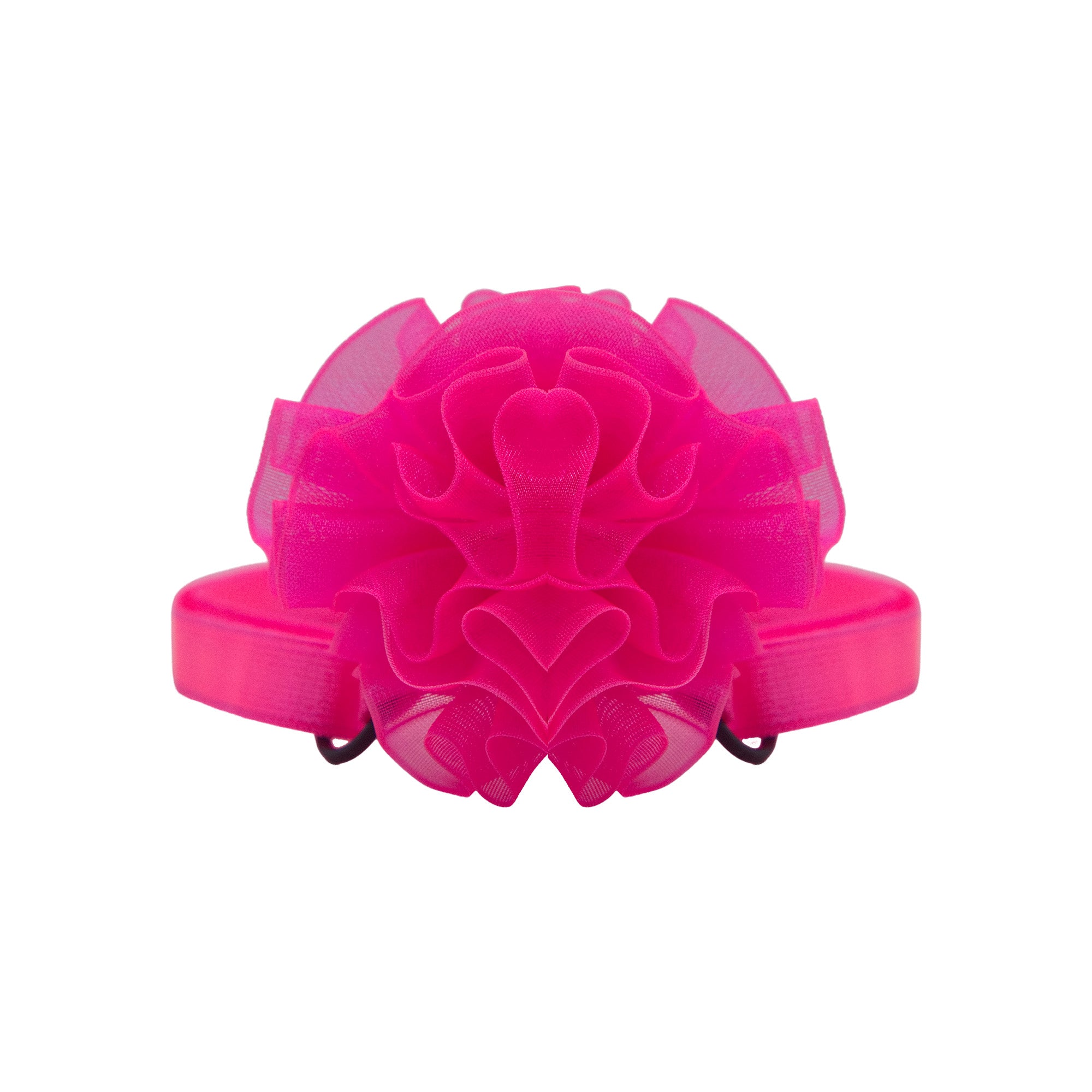 Dog Flower Bow - Hot Pink