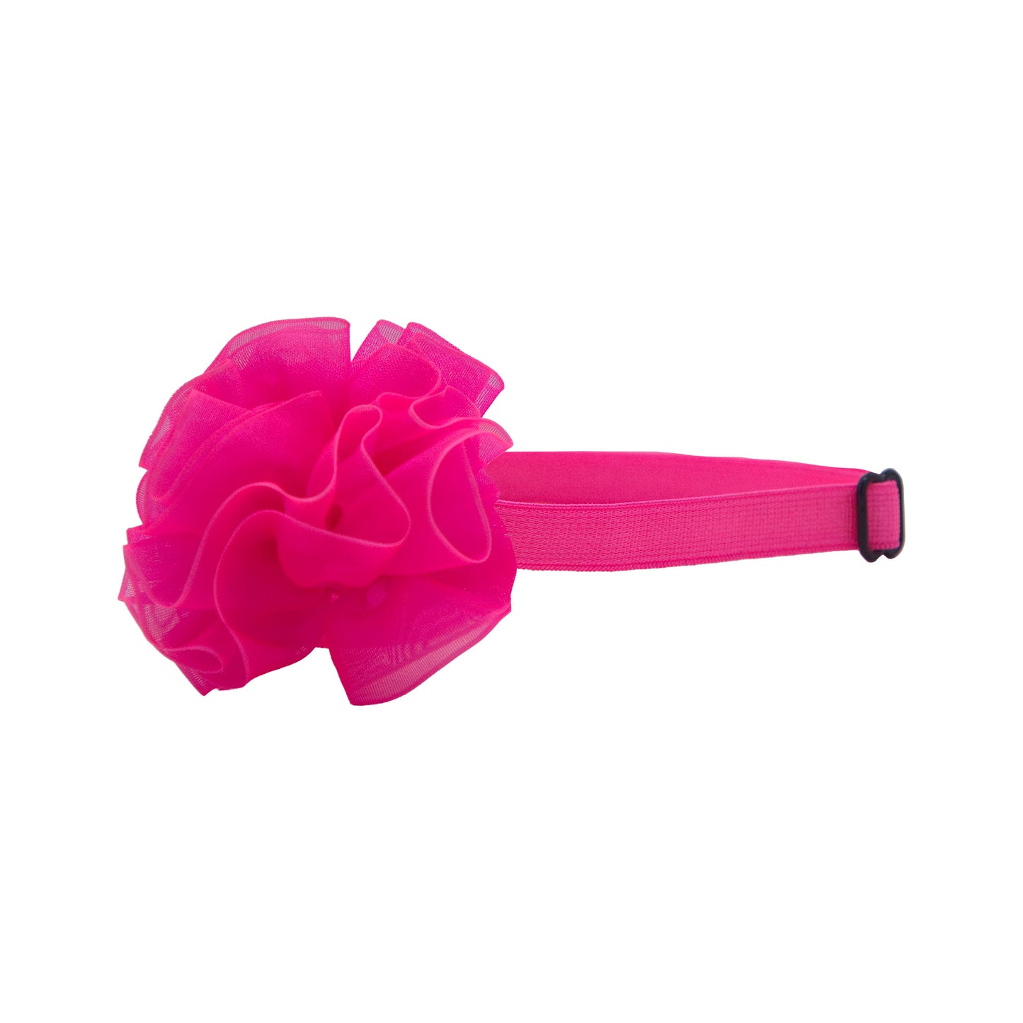 Dog Flower Bow - Hot Pink