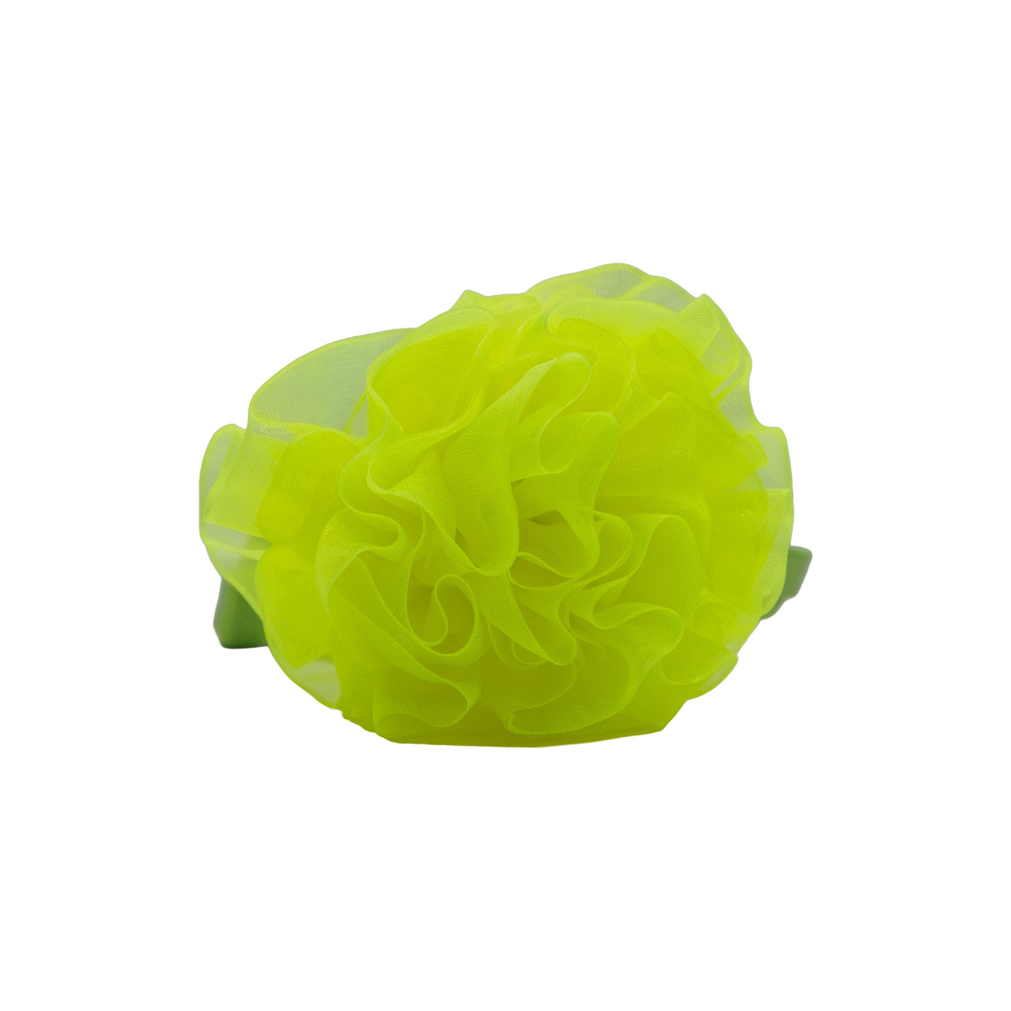 Dog Flower Bow - Neon Green