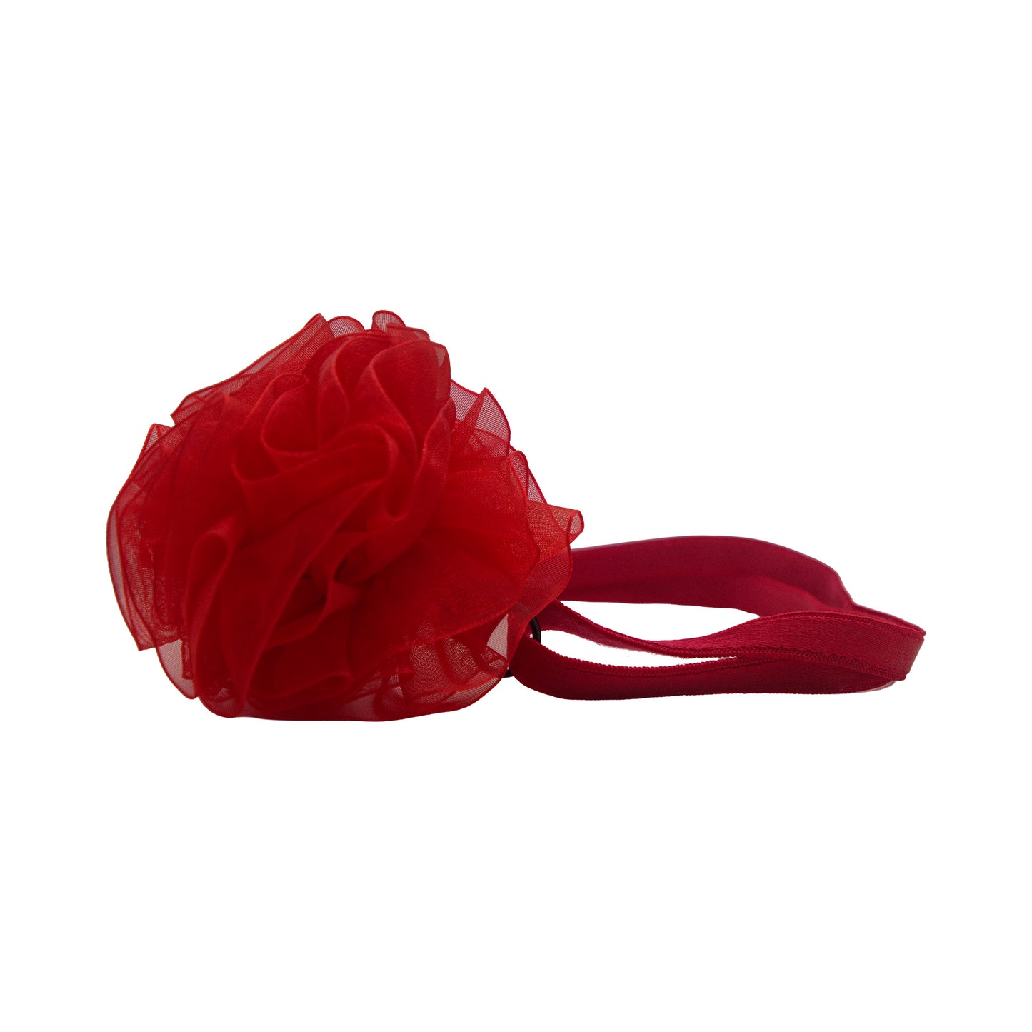 Dog Flower Bow - Red