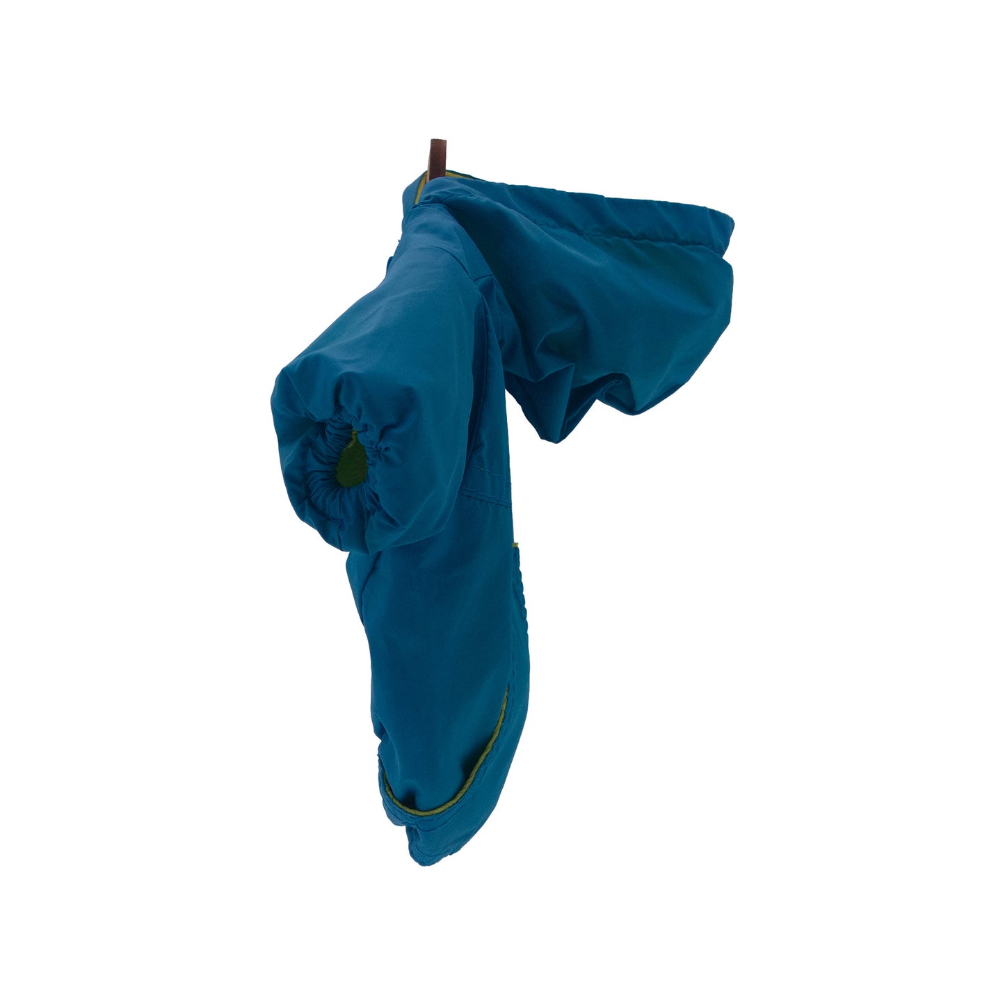 Dog Windbreaker Jacket - Blue with Yellow Lining