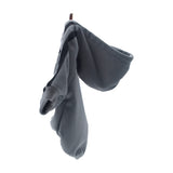 Dog Zip-Up Hoodie with Stripes - Gray