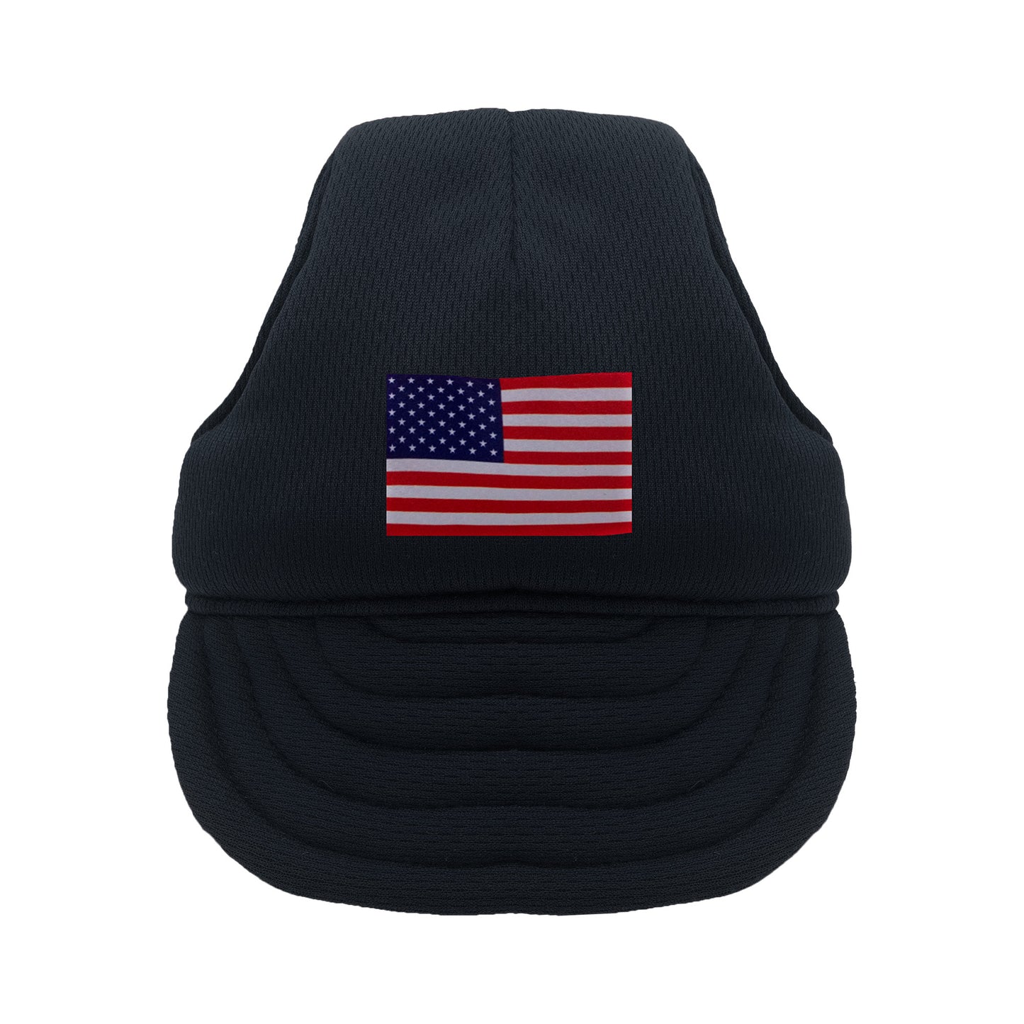 Black American Flag Dog Hat