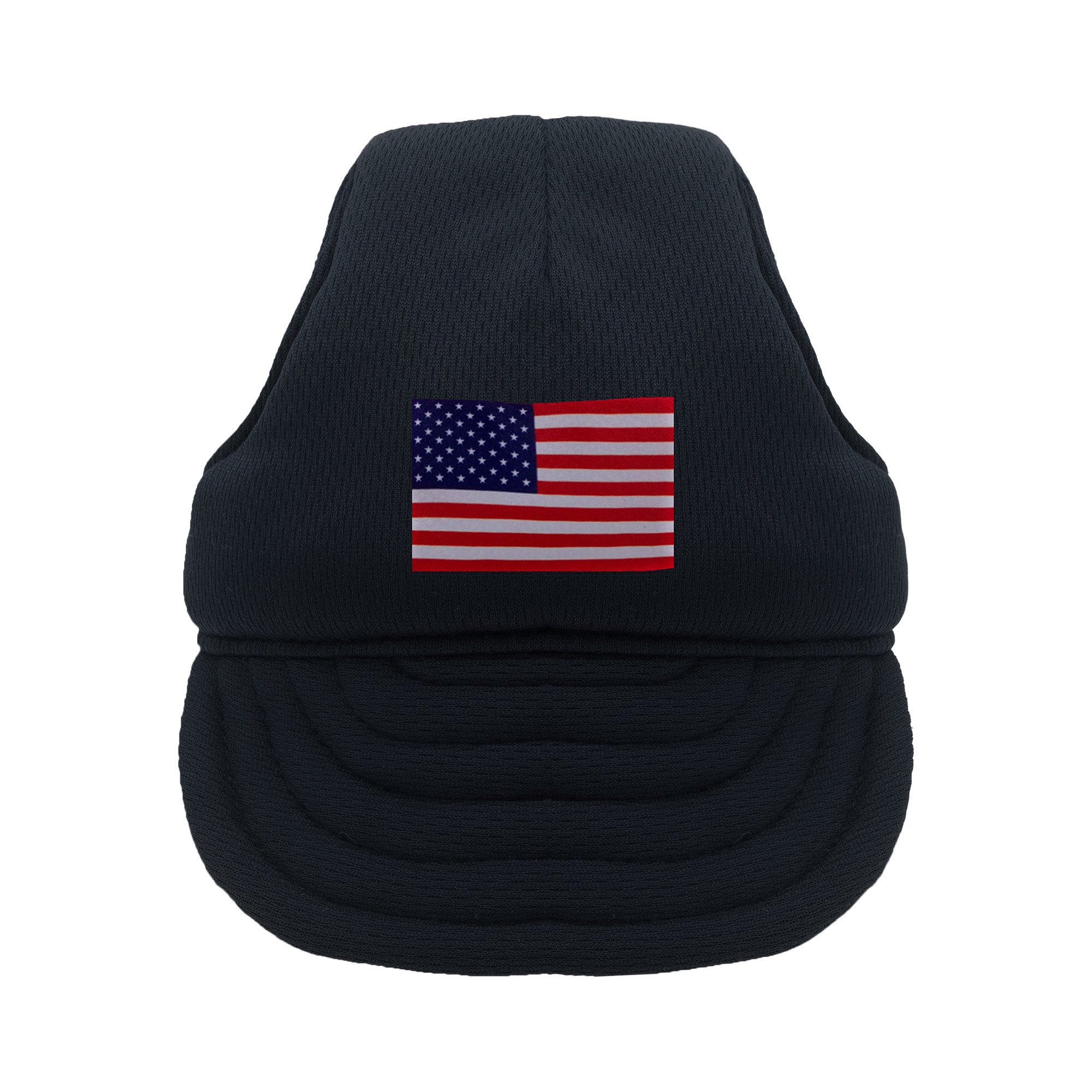 Black American Flag Dog Hat