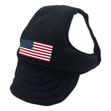 Black American Flag Dog Hat