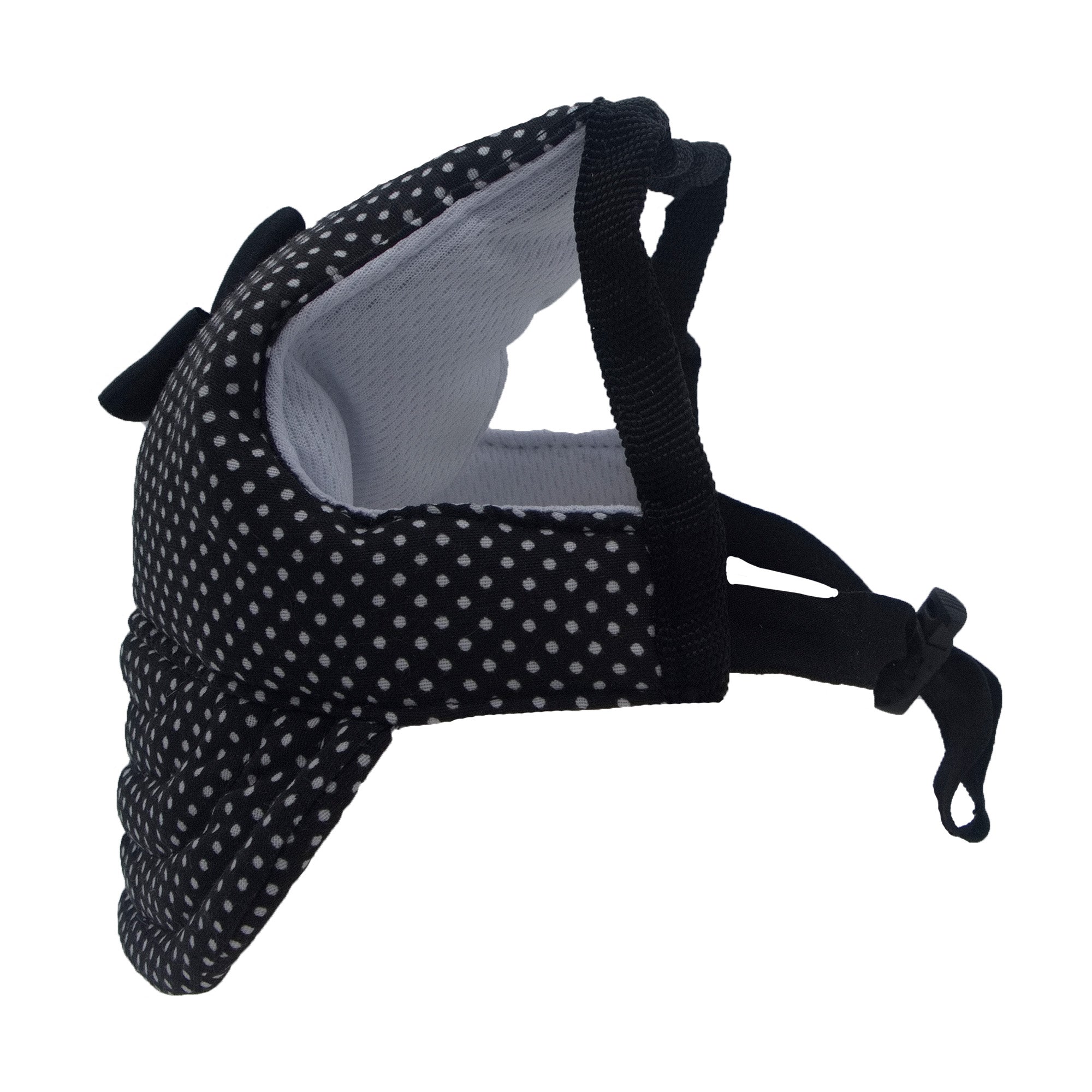 Black Dots with Bow Dog Hat