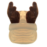 Beige Christmas Reindeer Dog Hat