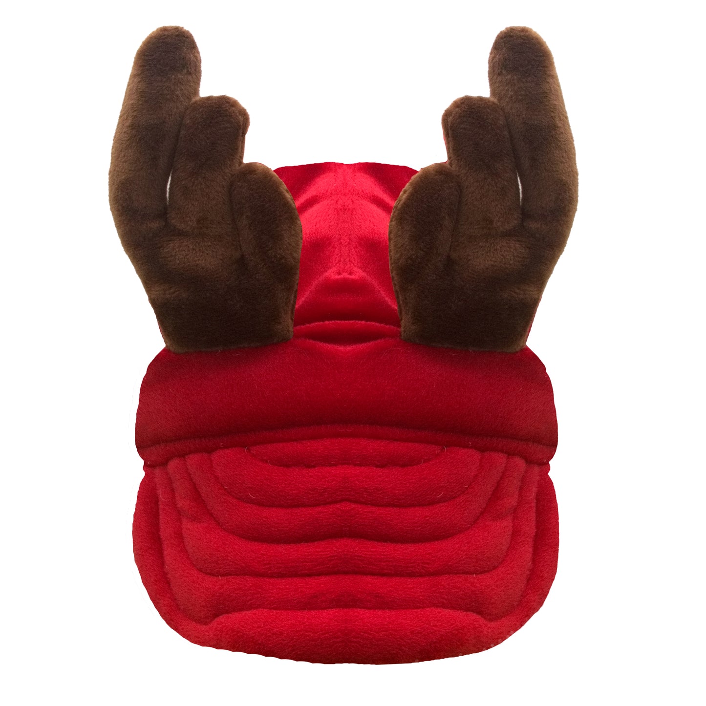 Red Christmas Reindeer Dog Hat
