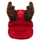 Red Christmas Reindeer Dog Hat