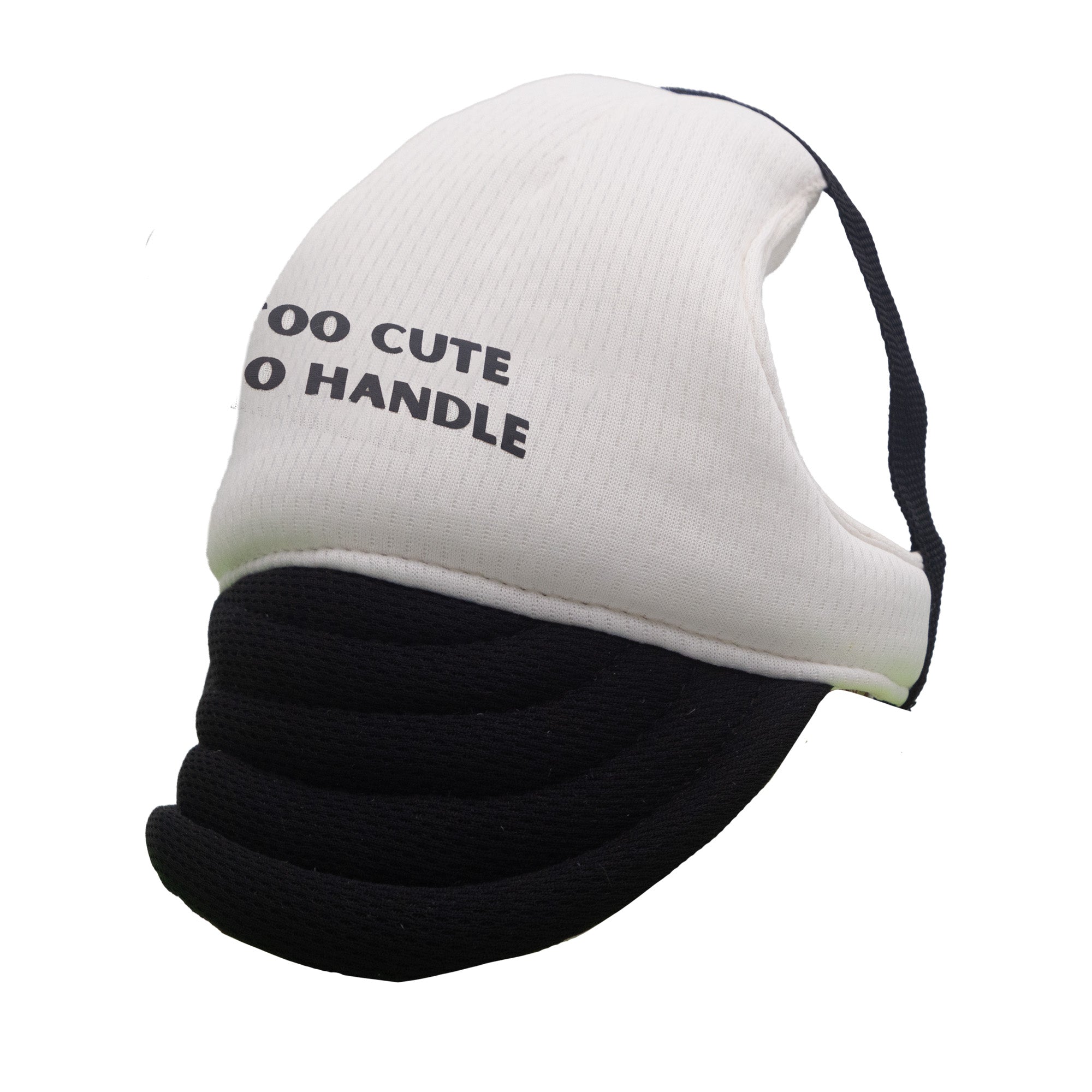 Too Cute to Handle Dog Hat - Black & Beige