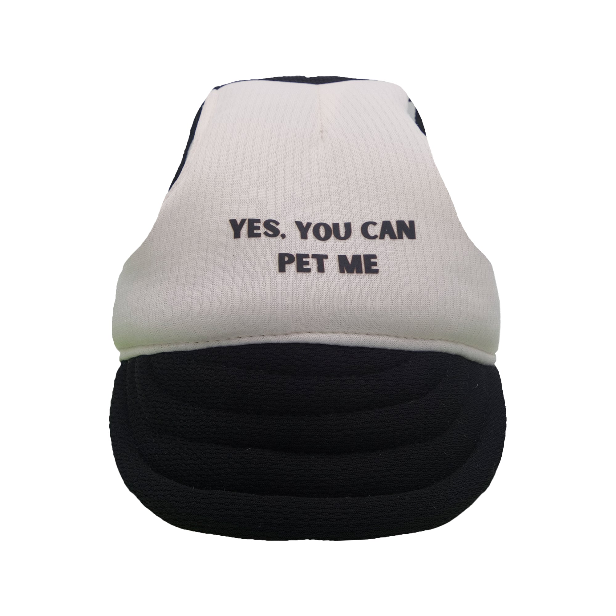 Yes, You Can Pet Me Dog Hat - Black & Beige