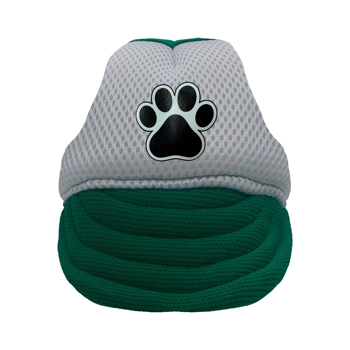 Green and White Paw Dog Hat