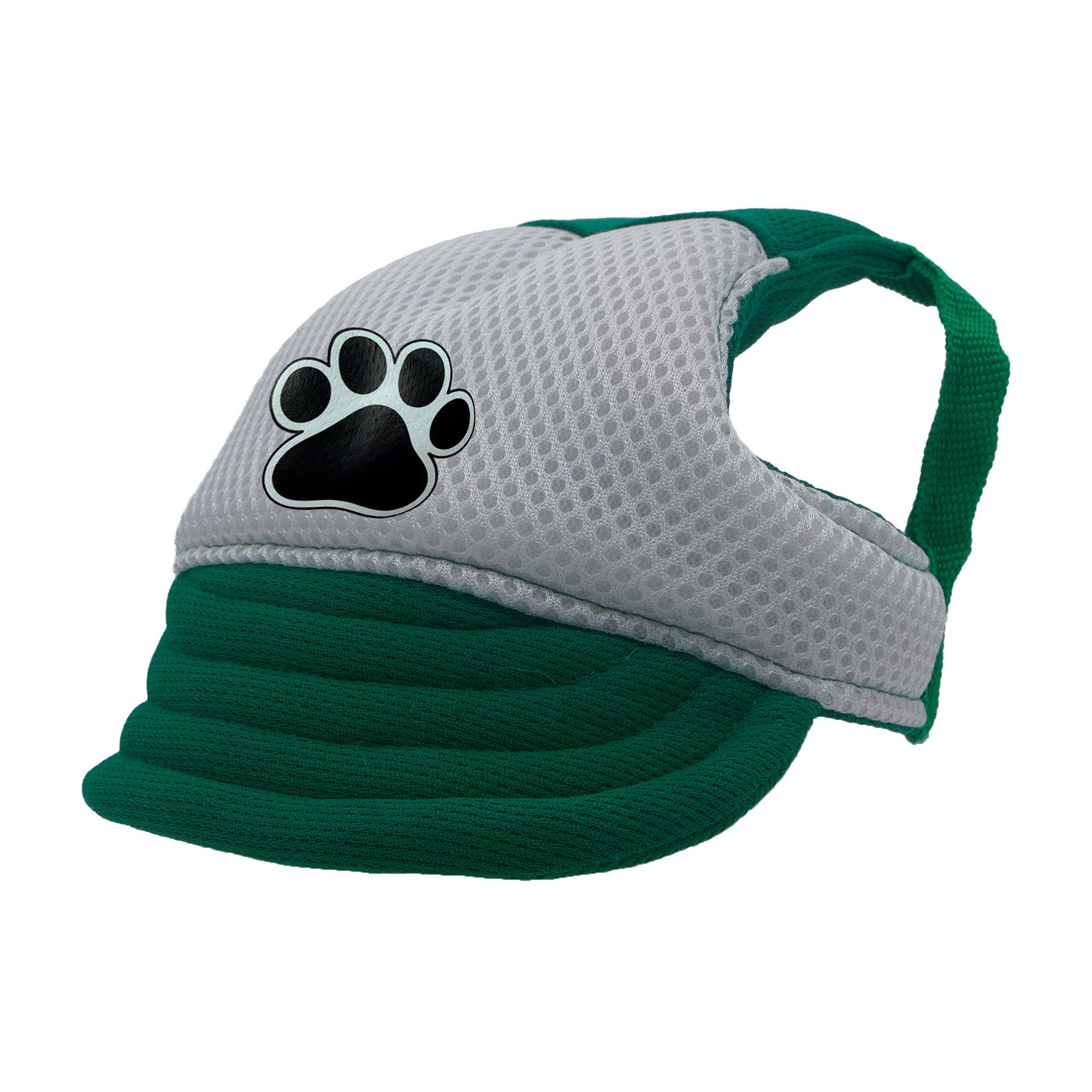 Green and White Paw Dog Hat
