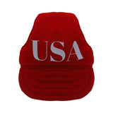 Red USA Dog Hat