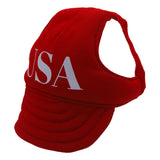 Red USA Dog Hat